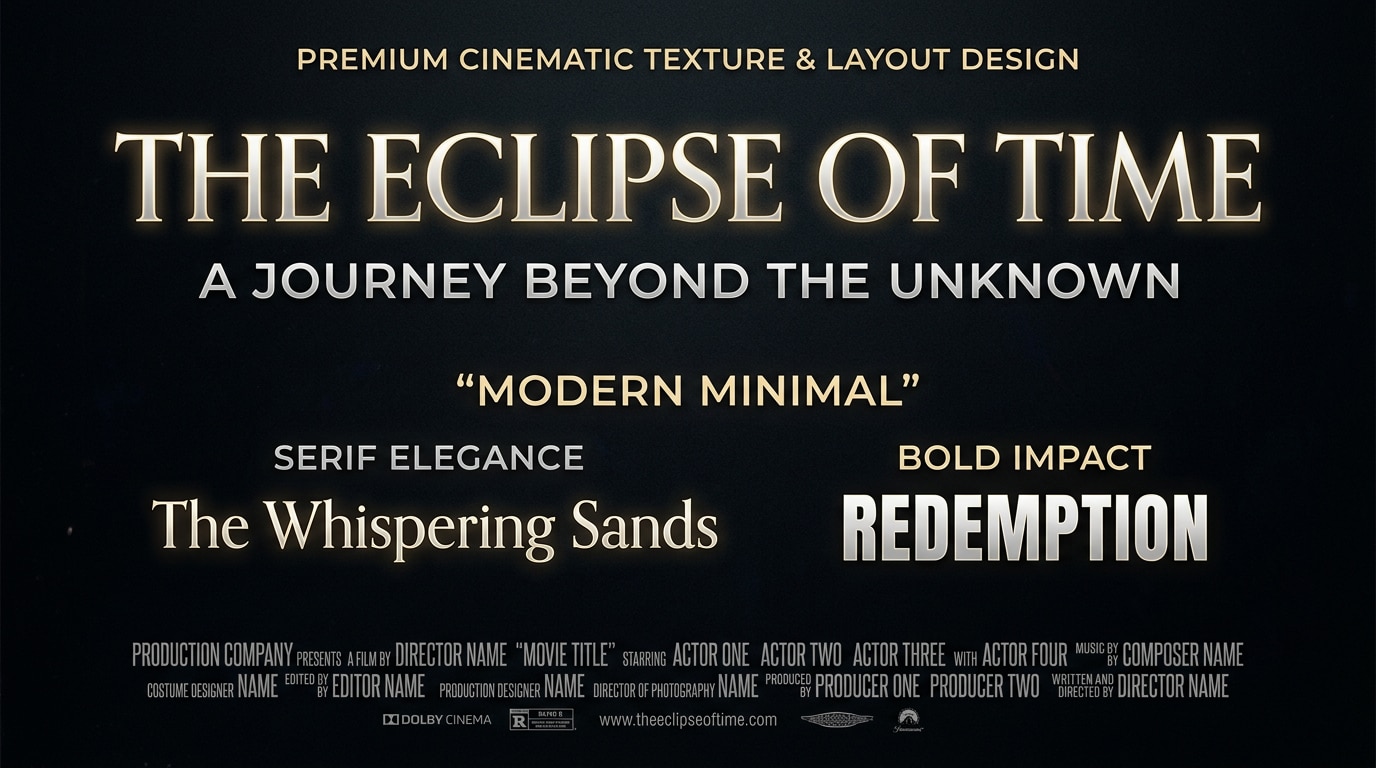 Seamlessly integrate typography in movie poster AI designs