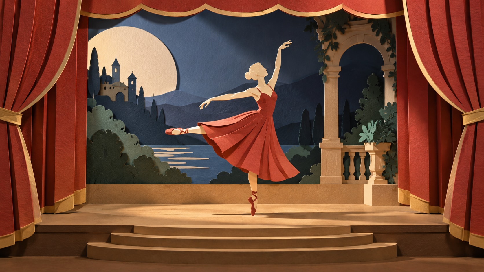 paper craft style prompt still image converted into video in Filmora