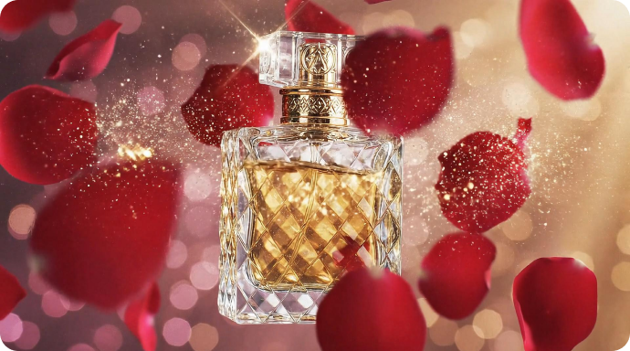 Filmora AI Perfume Advertisement example