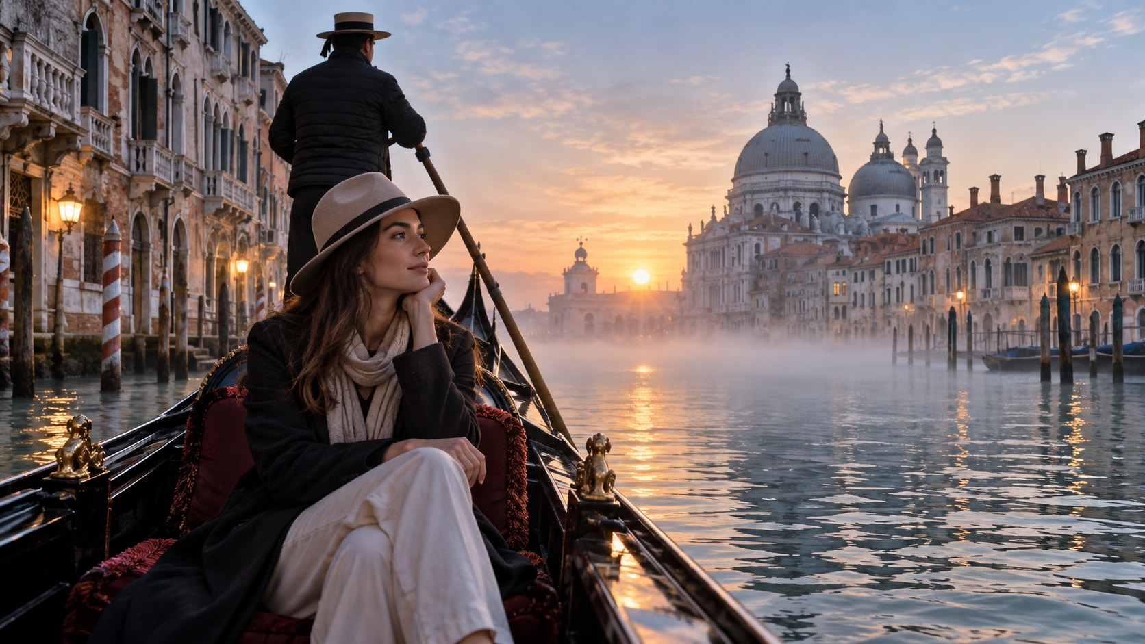 Filmora AI image generator creating Italy travel photo prompt visuals
