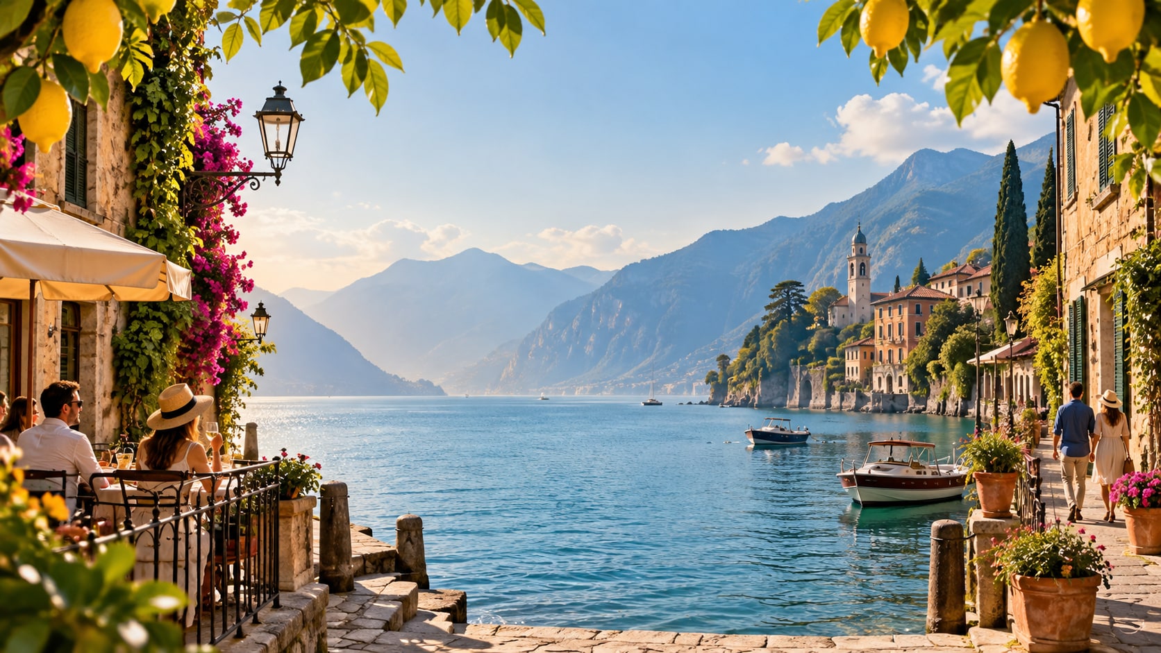 Italy travel photo prompt still image converted into video in Filmora