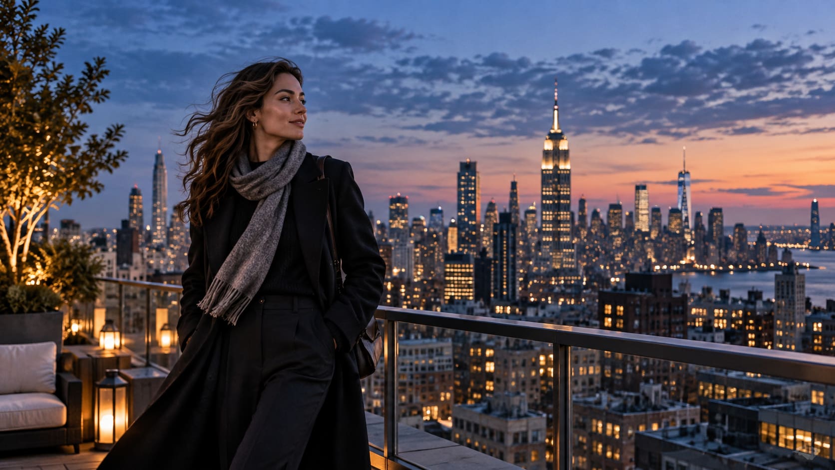 Filmora AI image generator creating New York photo prompt visuals