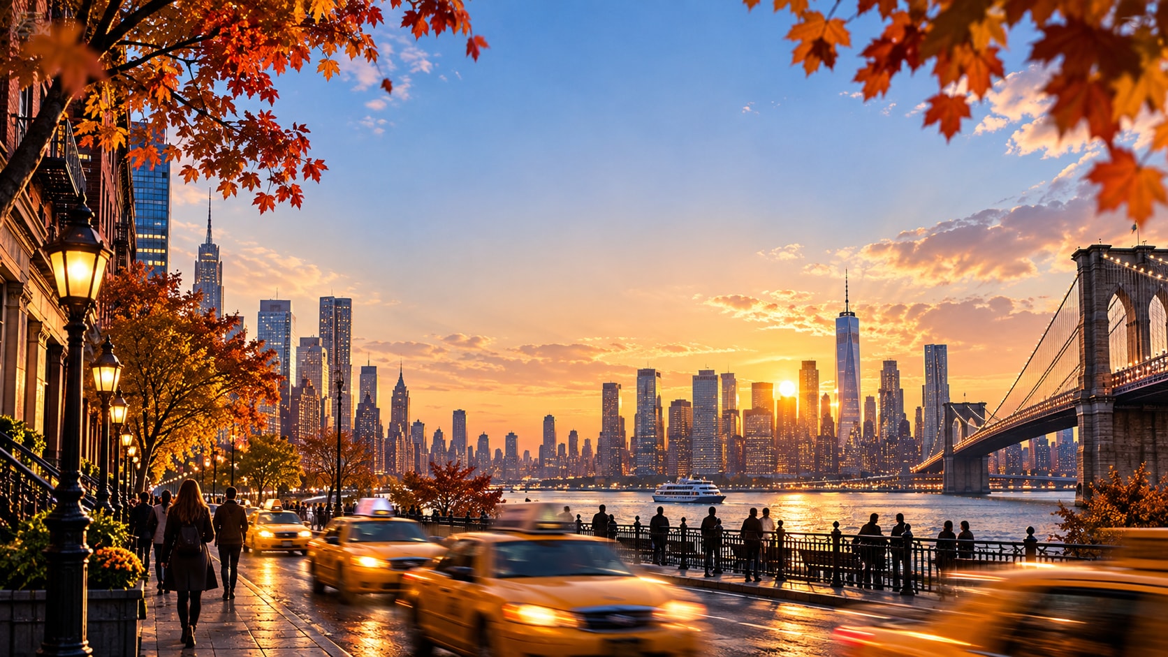 New York photo prompt still image converted into video in Filmora