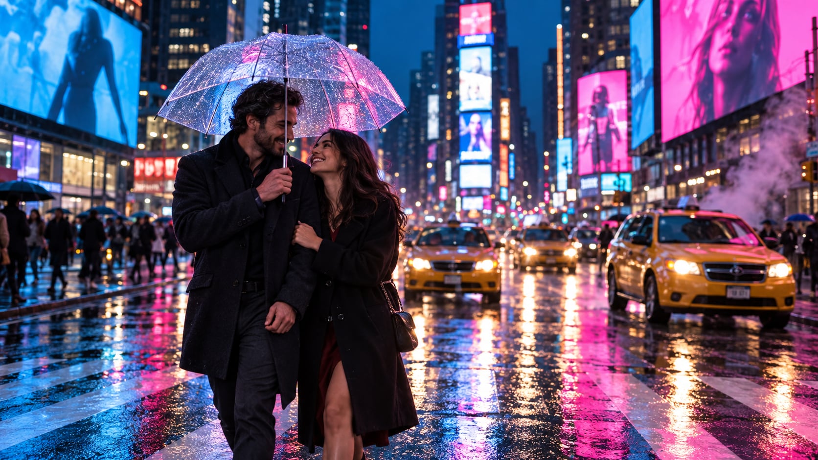 Nano Banana creating alternate Times Square photo prompt variants