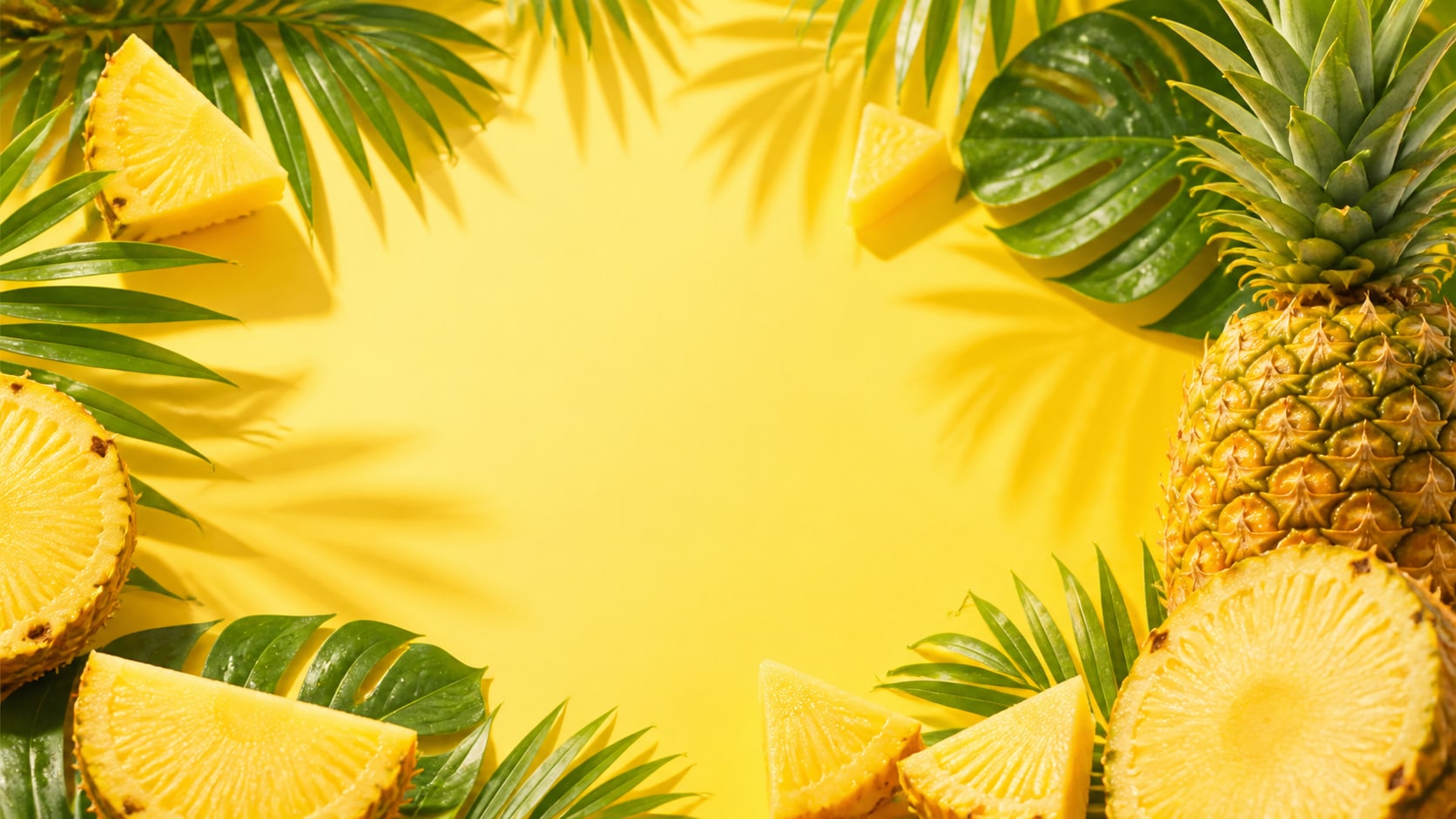 Pineapple image converted into a tropical video asset in Filmora