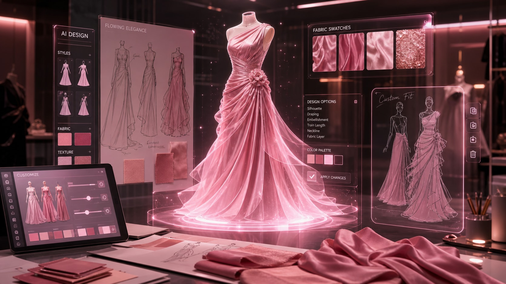 Perfect your Gemini AI pink dress prompt