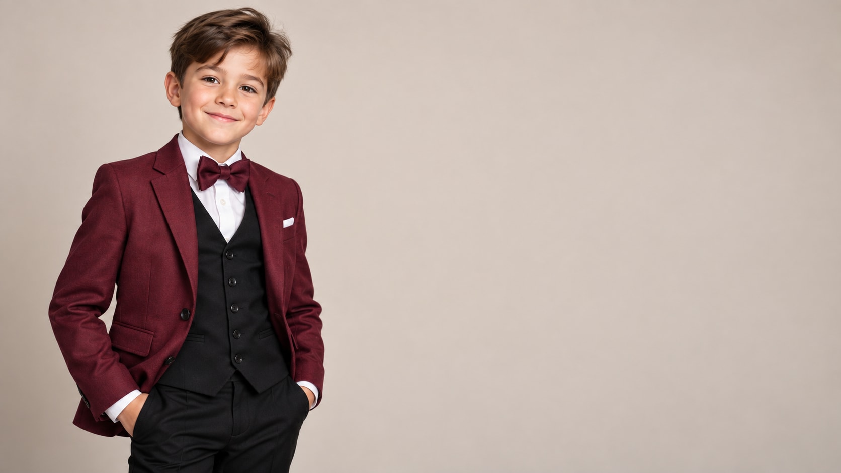 Boys Suit Try-On AI prompt still image converted into video in Filmora