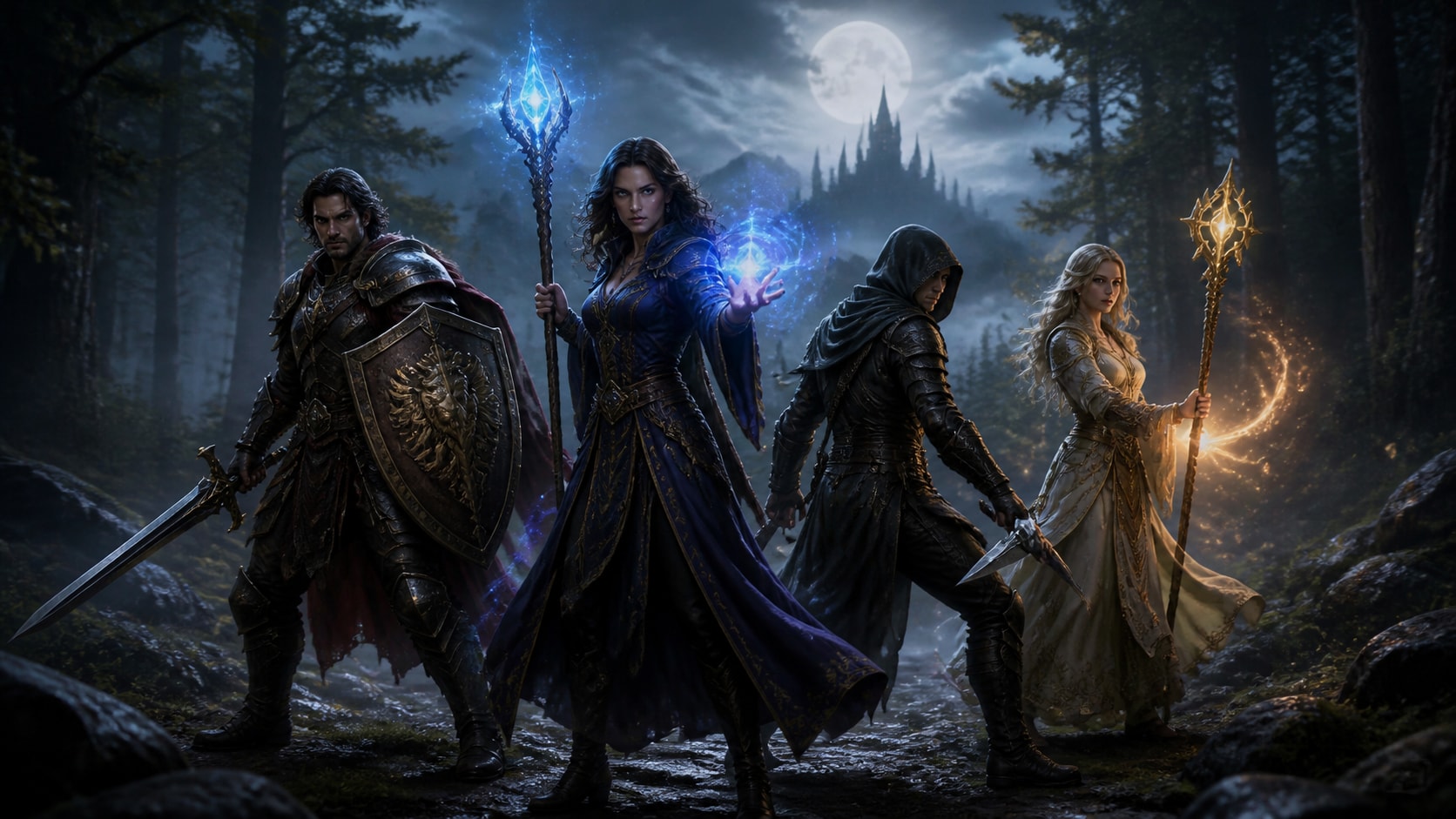 Filmora AI image generator creating AI RPG game poster prompts visuals