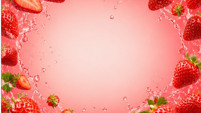 AI strawberry image prompt still image converted into video in Filmora