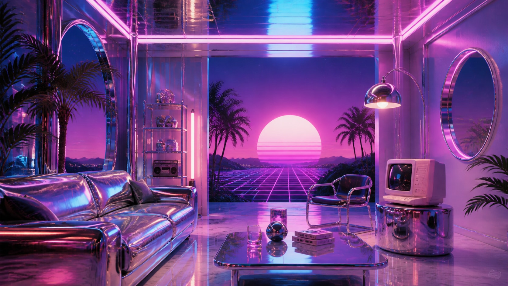 GPT Image 2 creating controlled vaporwave photo prompt results