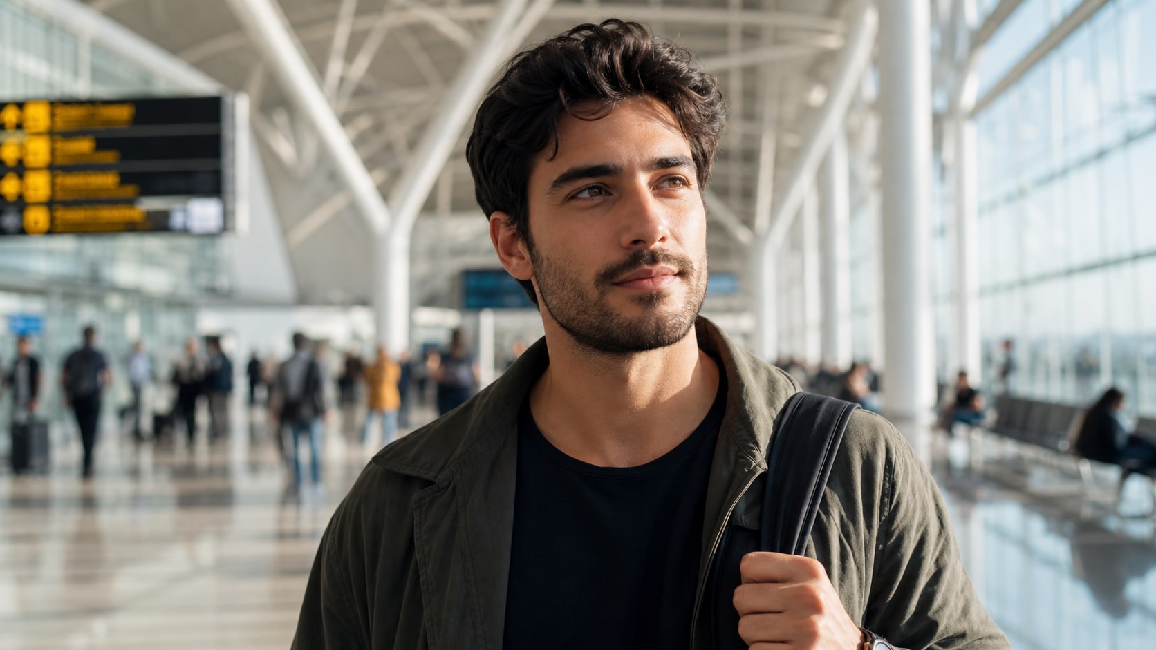 Powerful AI generation engine for airport image prompts