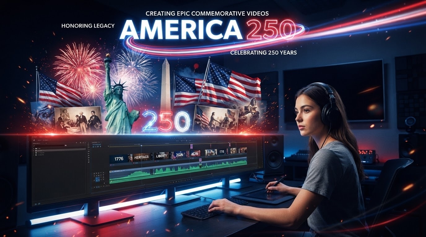 Produce epic commemorative videos for America 250