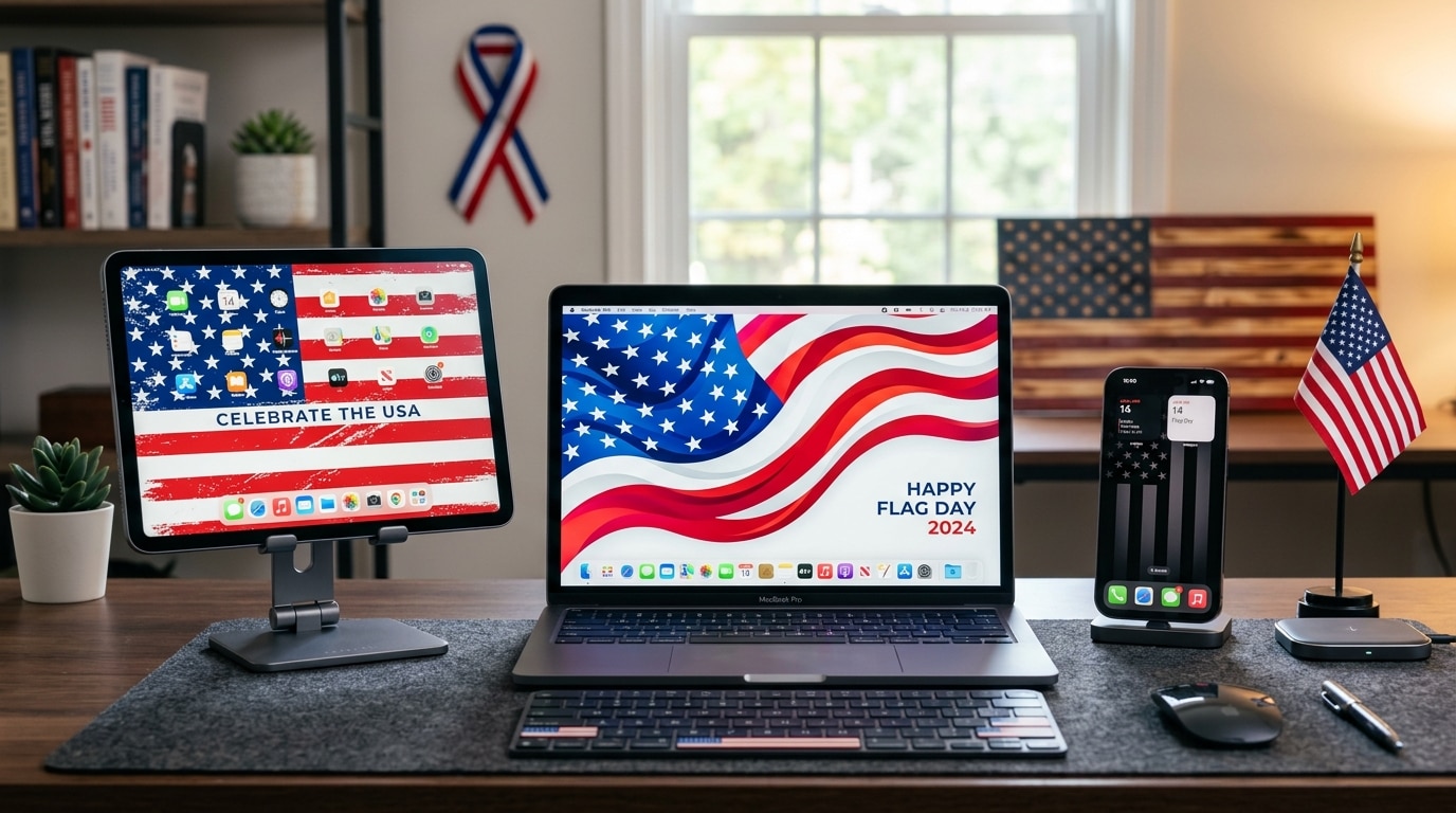 Celebrate USA Flag Day with custom wallpapers