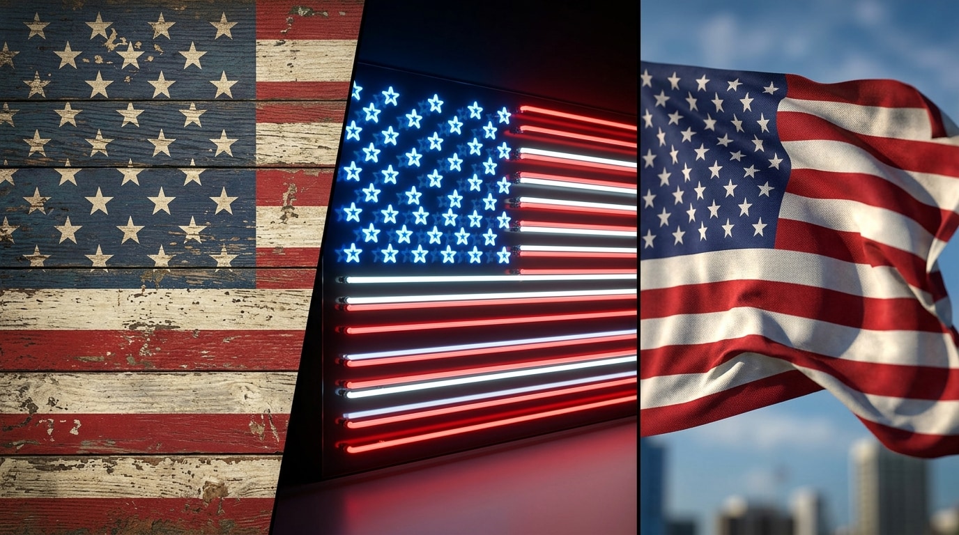 Customize digital experience with america flag hd