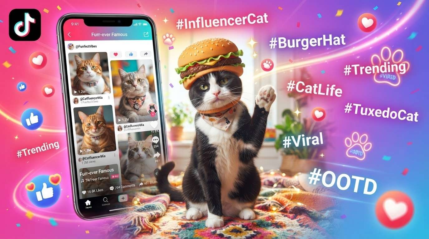 Craft viral content with AI funny cat prompts