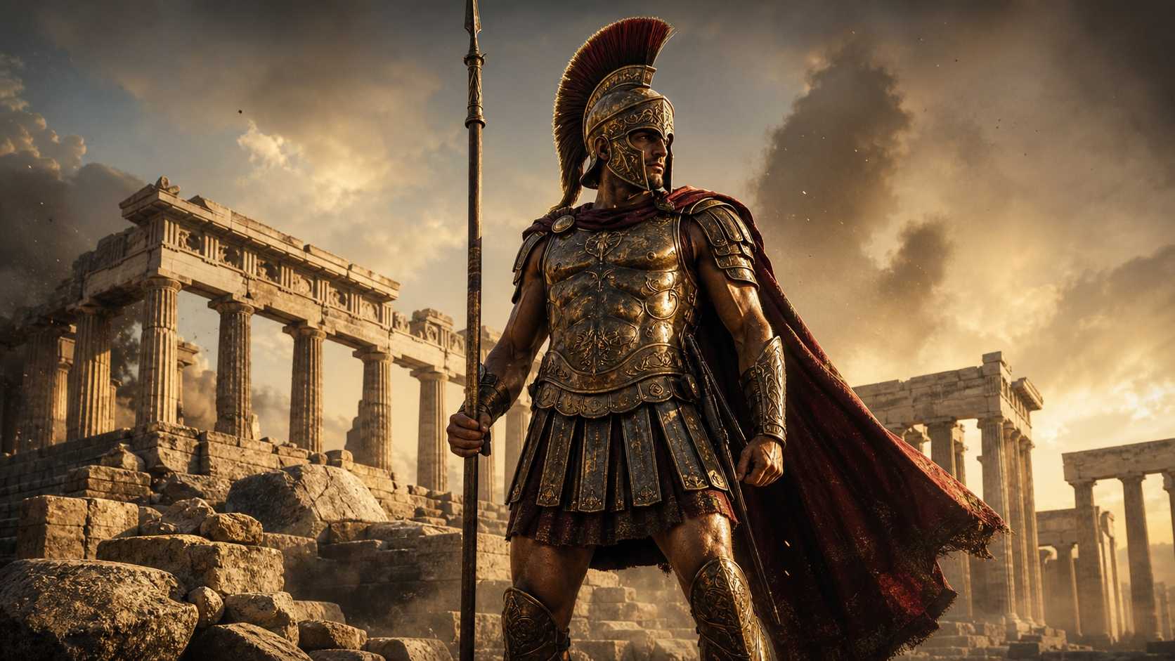 Visualize powerful Spartan warrior costumes with AI