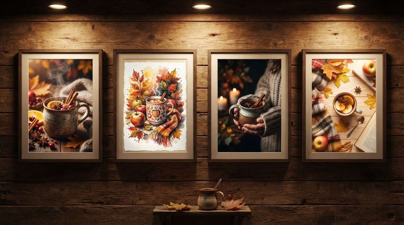 Diverse models for hot apple cider photos