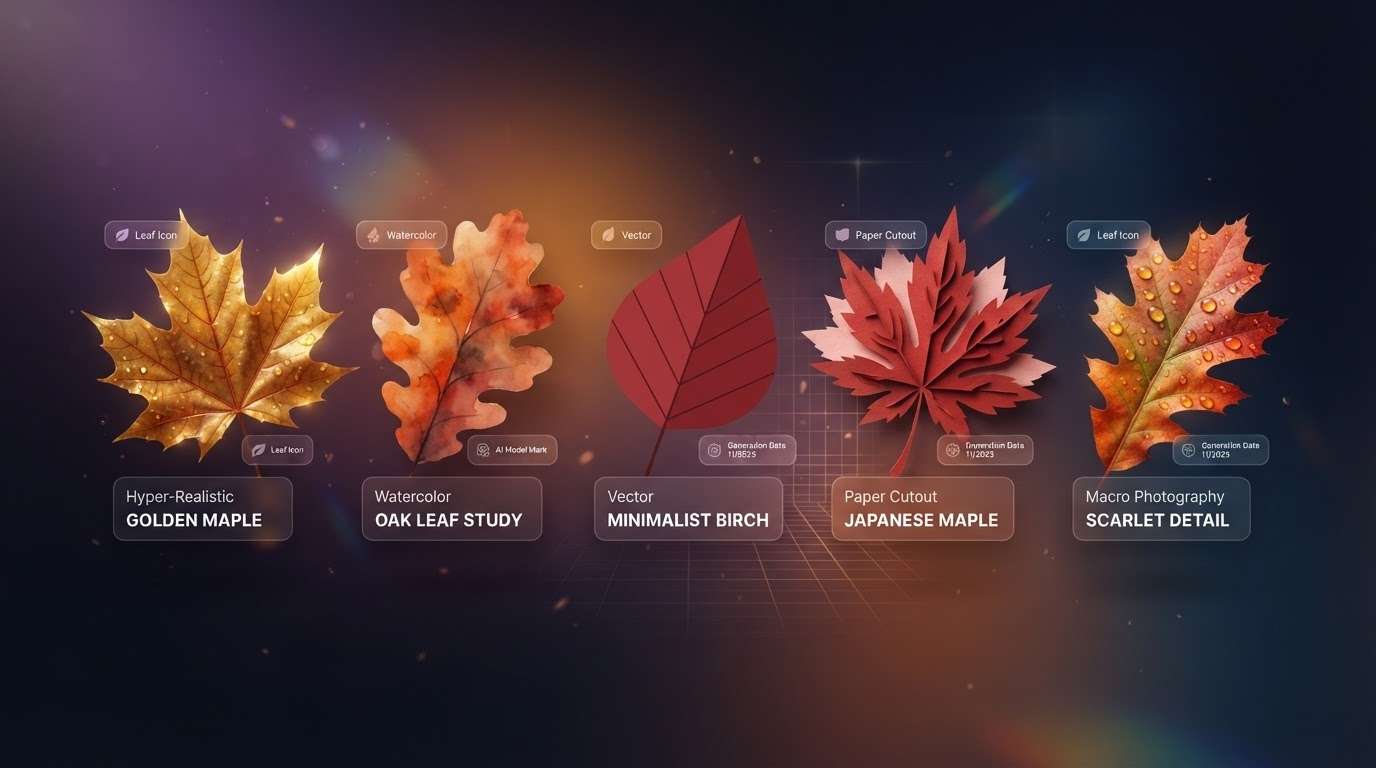 Filmora AI model selection for autumn wallpaper
