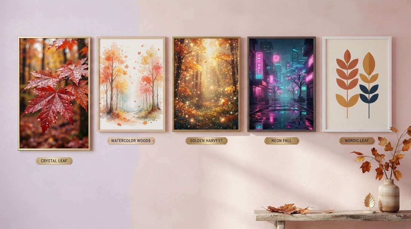 Personalized autumn leaves AI prompts generator