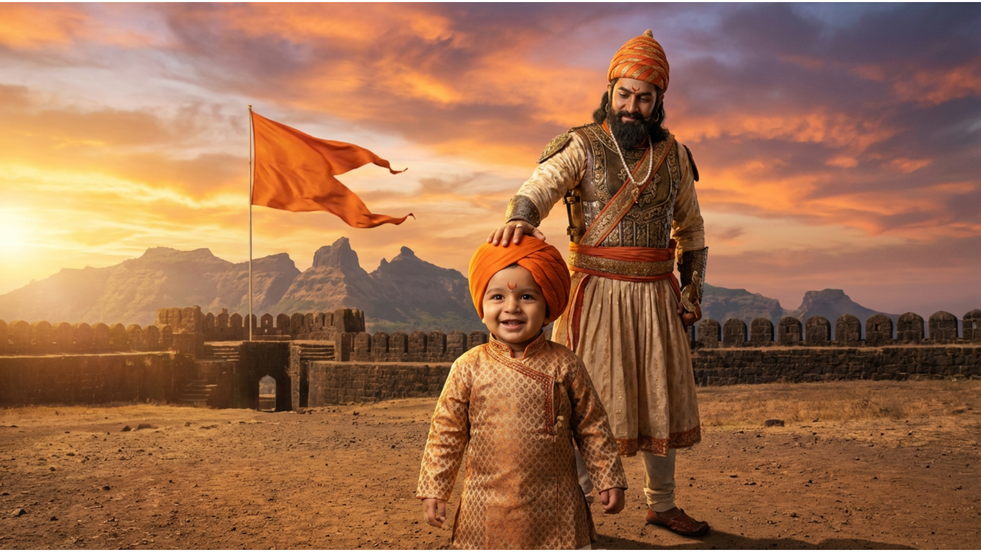 shiv jayanti baby boy ai photo video filmora app