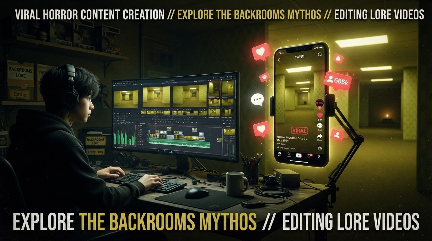 Go viral with chilling ai backrooms lore videos