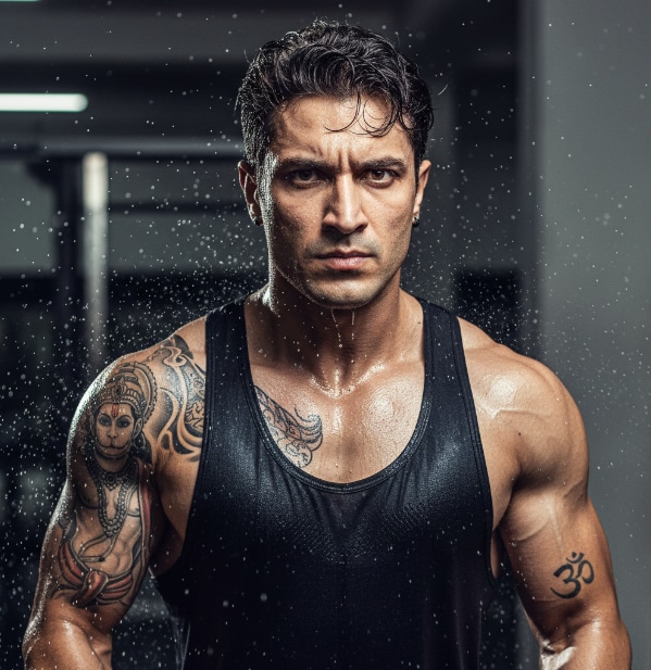 Athlete Tattoo Motivation Close-Up