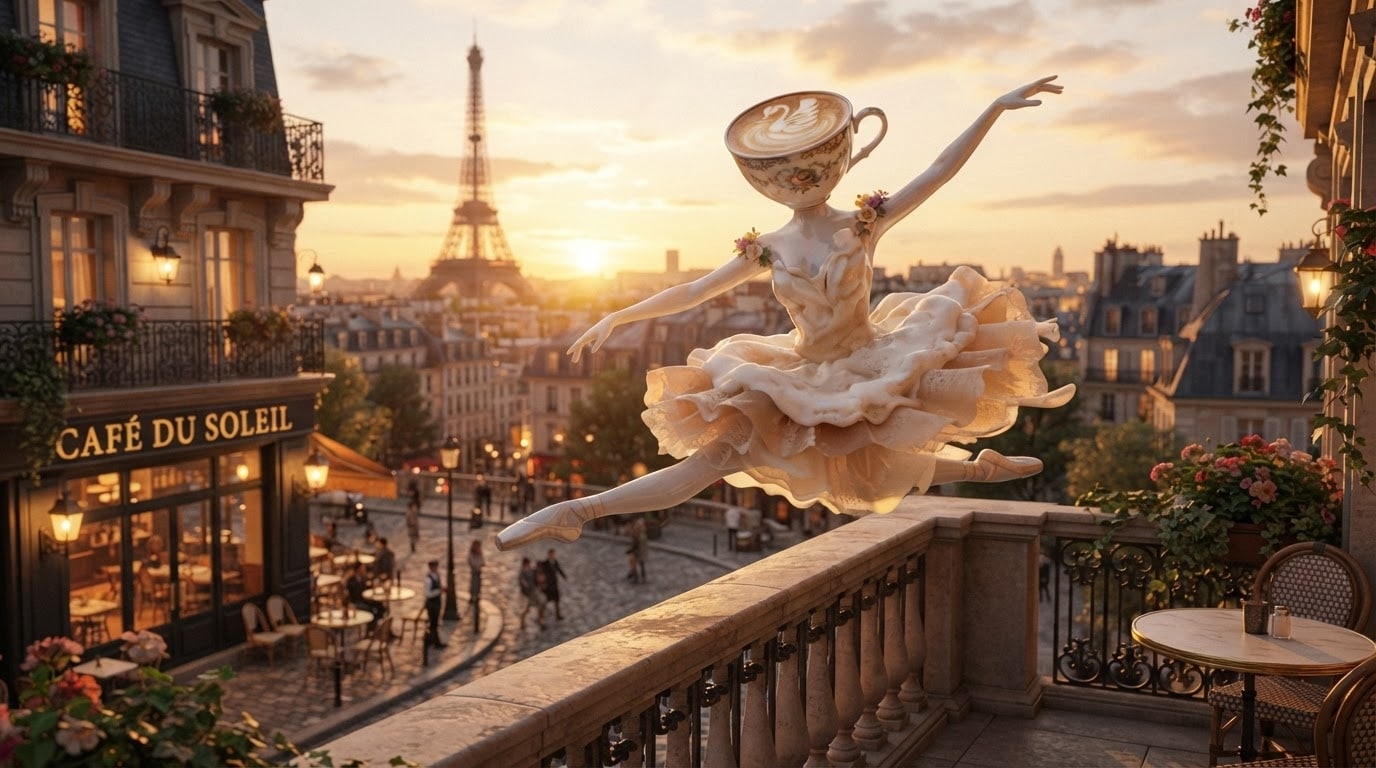 Generate high-quality ballerina cappuccina ai art