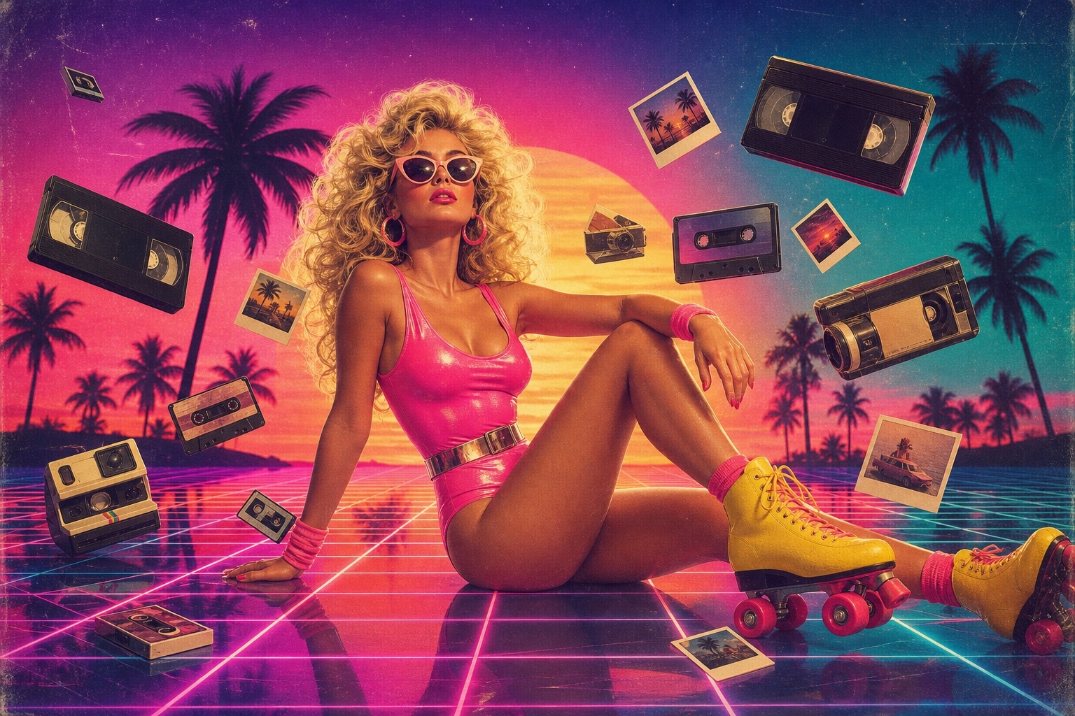 Create viral retro portraits with ai barbie style prompt