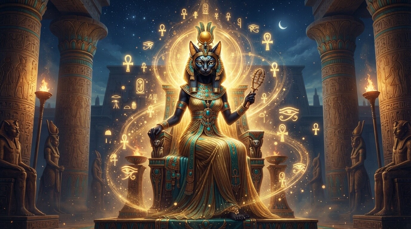 Channel mythology with bastet ai art prompt