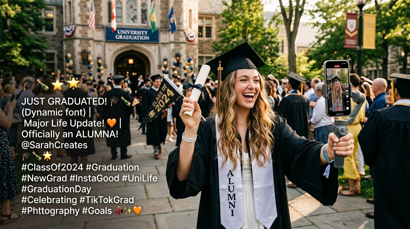 Stand out on social media with graduation instagram captions