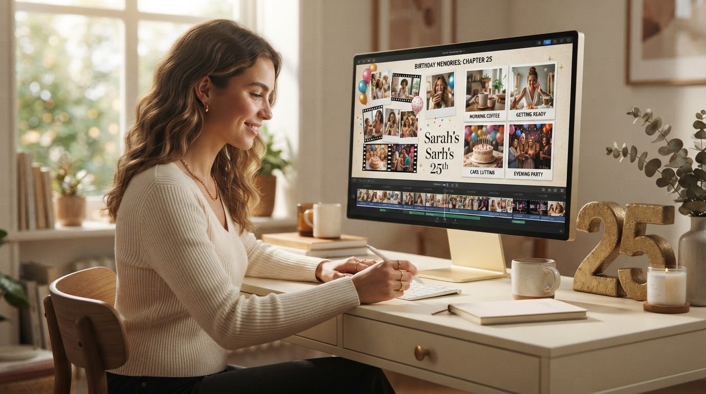 Craft the perfect birthday photo collage prompt