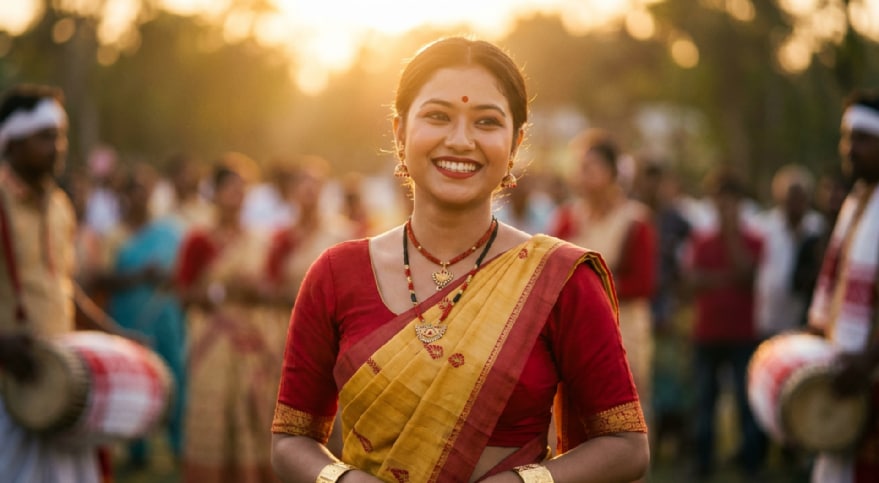 gemini bohag bihu ai portrait prompt