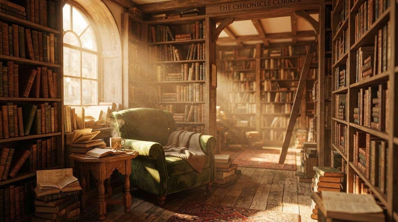 Craft the ultimate cozy reading aesthetic with ai bookstore photos