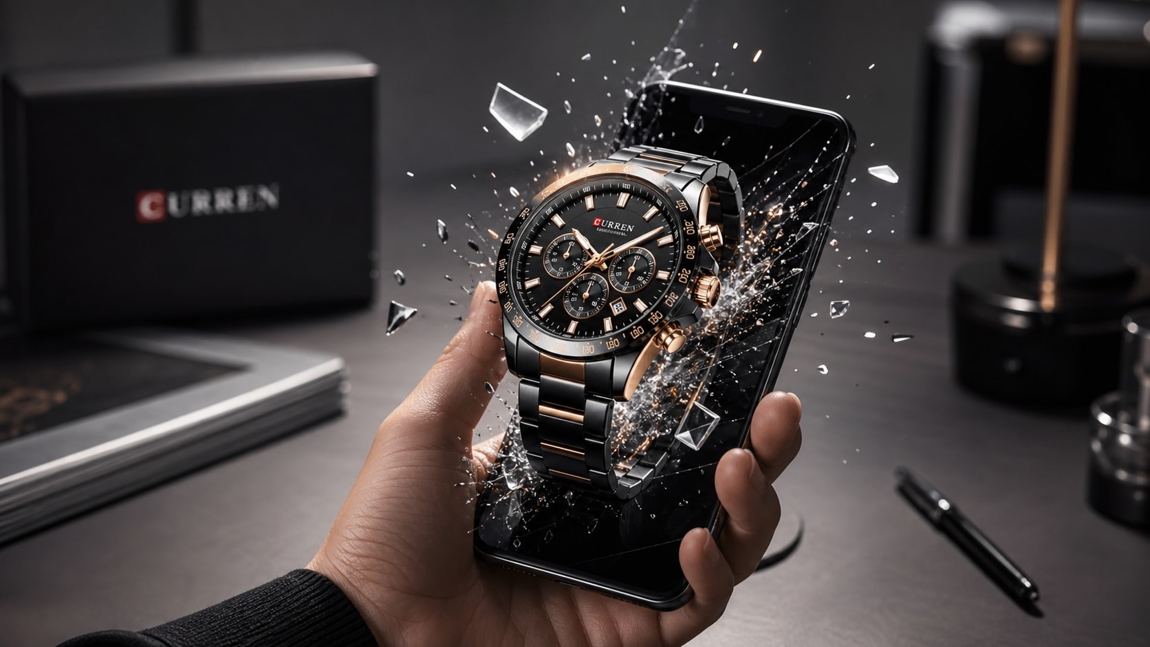 Elevate product marketing with 3D out of frame prompt