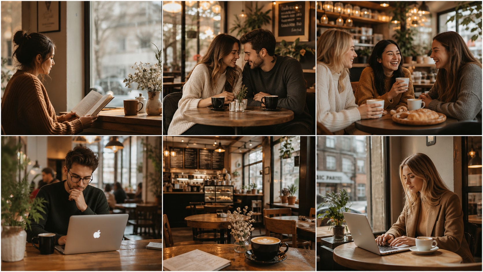 Perfect coffee shop lifestyle prompts and content