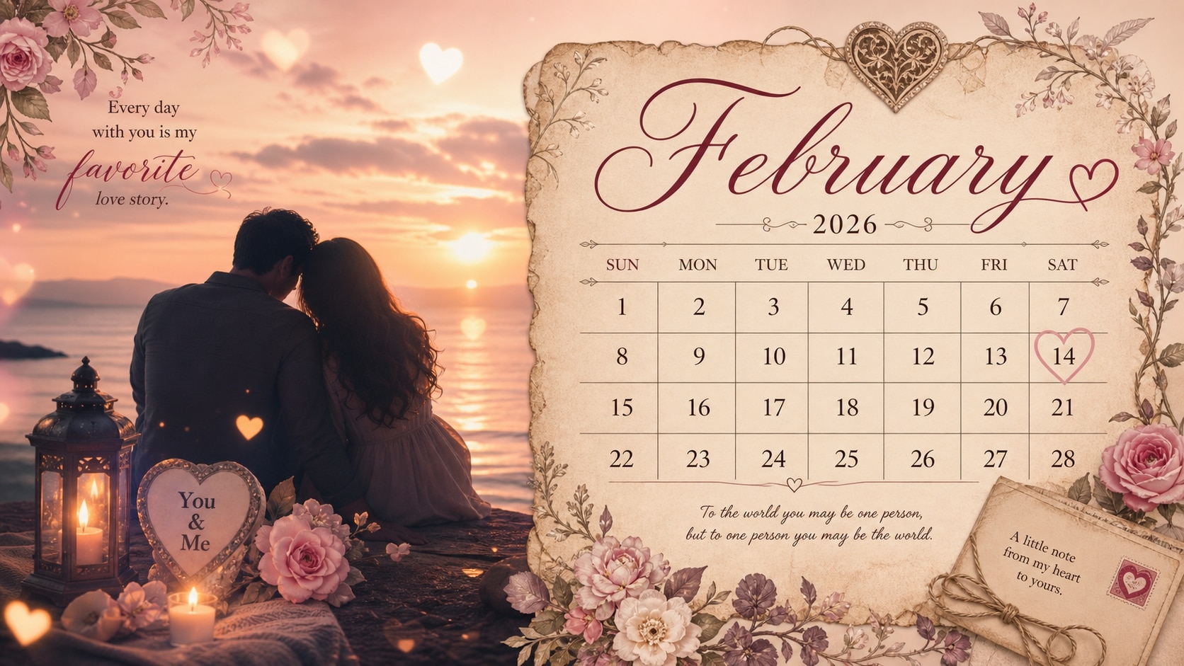Design dreamy and romantic themes with AI calendar prompts