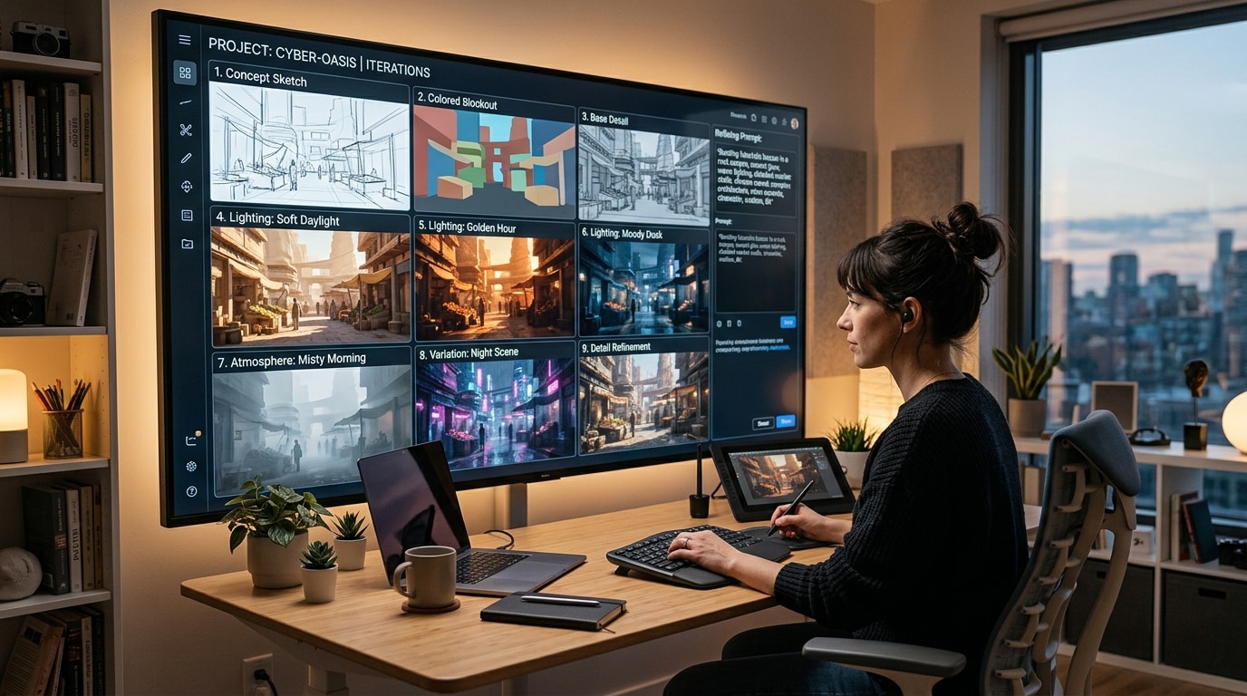 ChatGPT image-2でプロンプトを調整しながらAI画像を仕上げる例