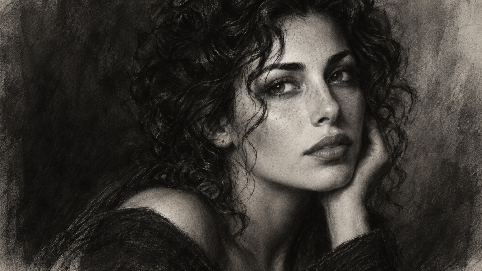 Nano Banana creating alternate charcoal sketch portrait prompt variants