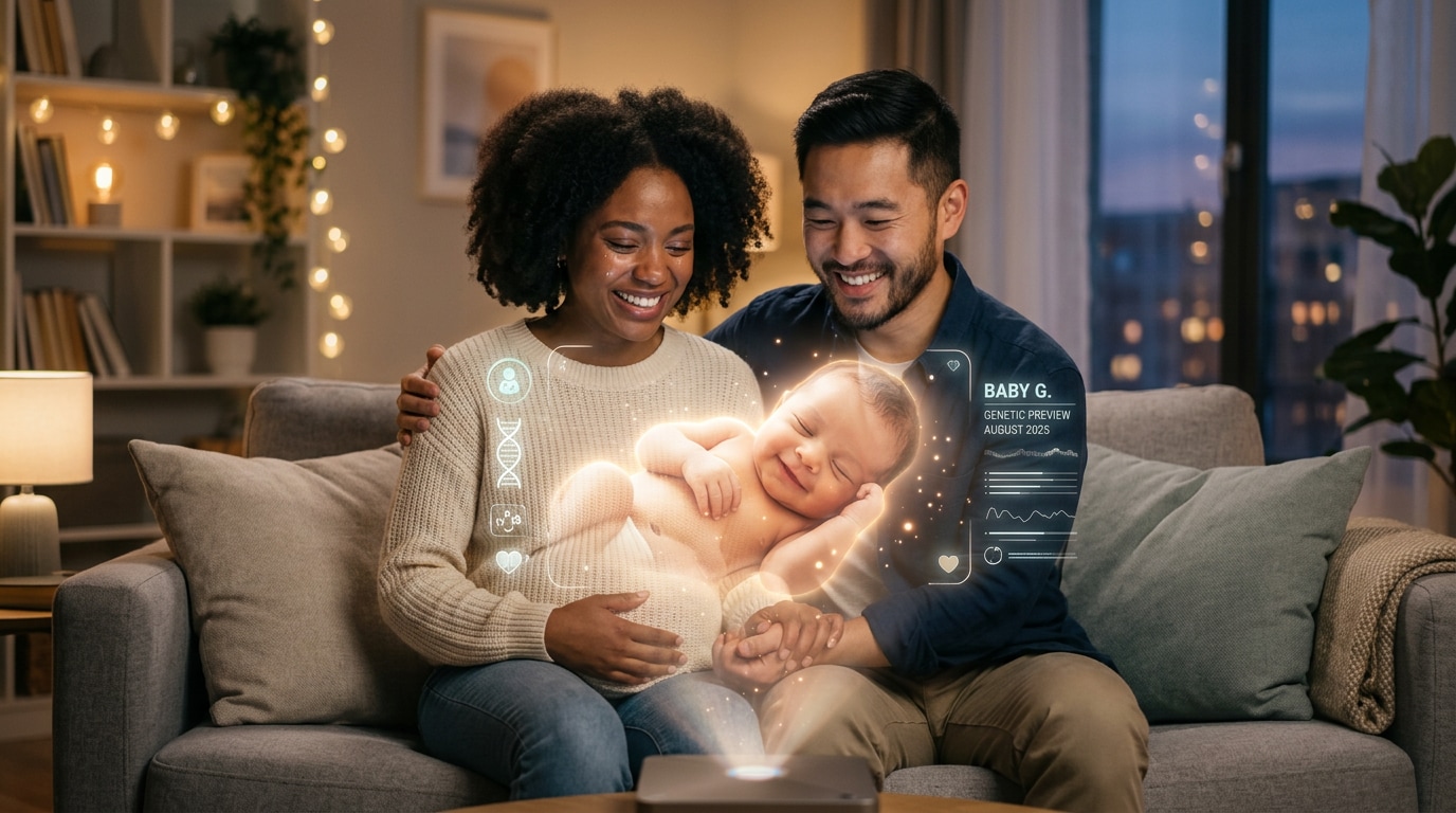 Visualize future child using ChatGPT couple baby prompt