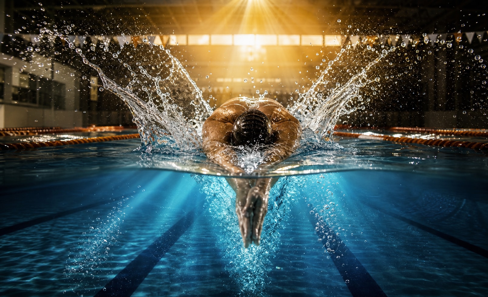 Elevate digital artistry with swimming image prompts