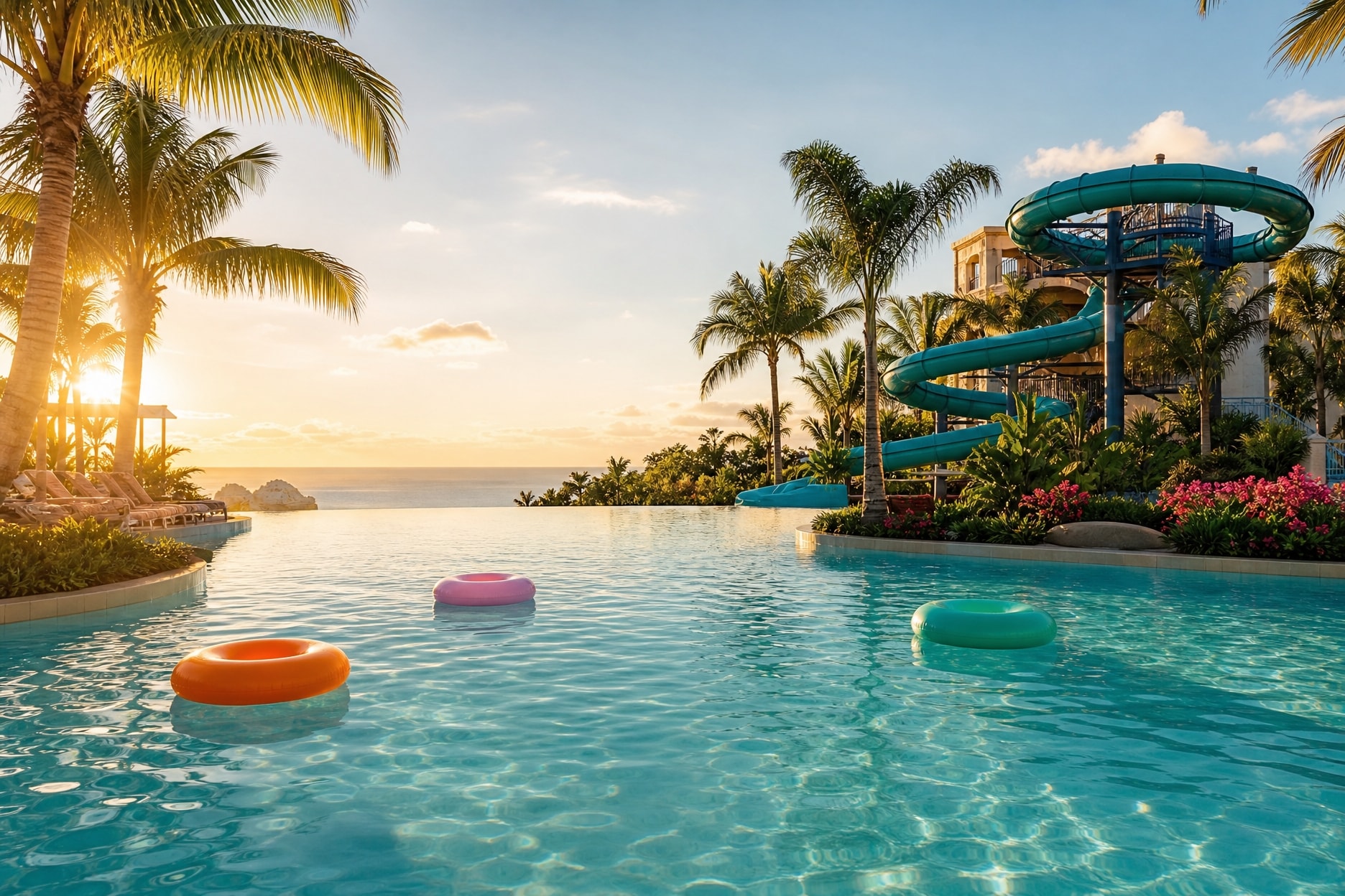 Create aesthetic waterpark photos to enhance your feed