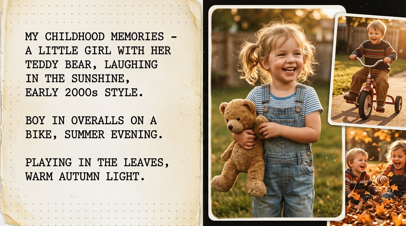 Relive childhood memories with AI prompts
