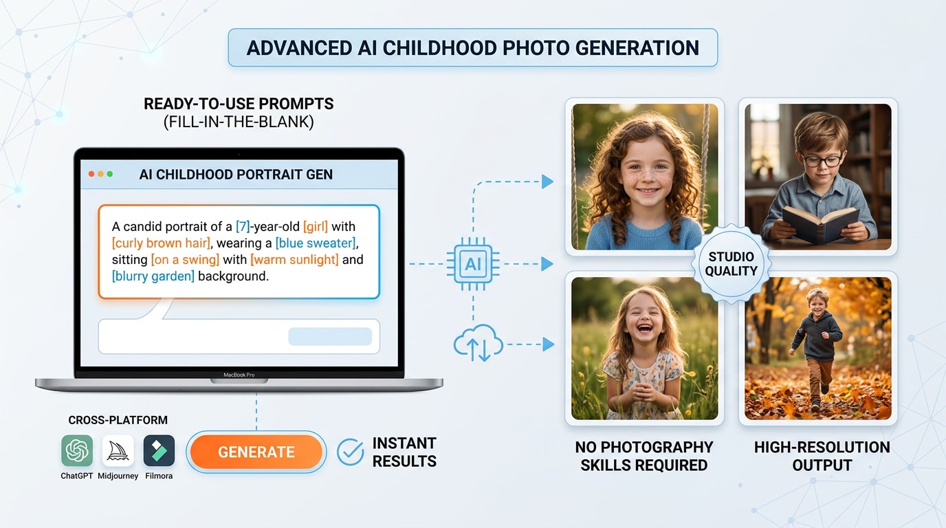 Easy and fast AI childhood photo generation