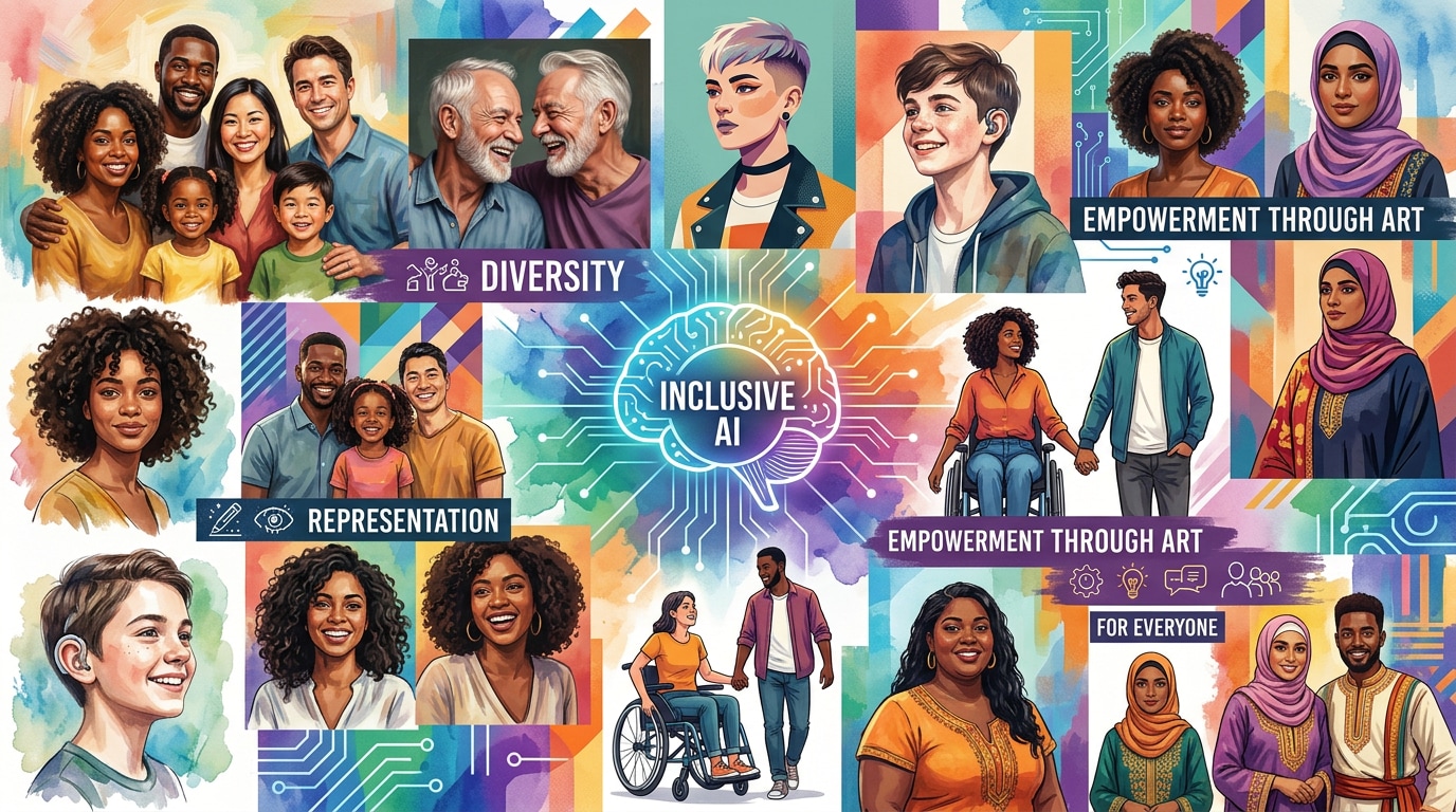 Ensure inclusive AI art generation with diverse portraits