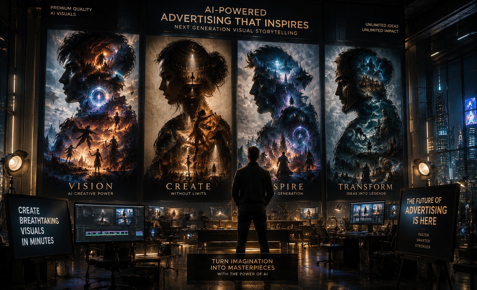 Craft professional marketing materials using ai epic poster designs