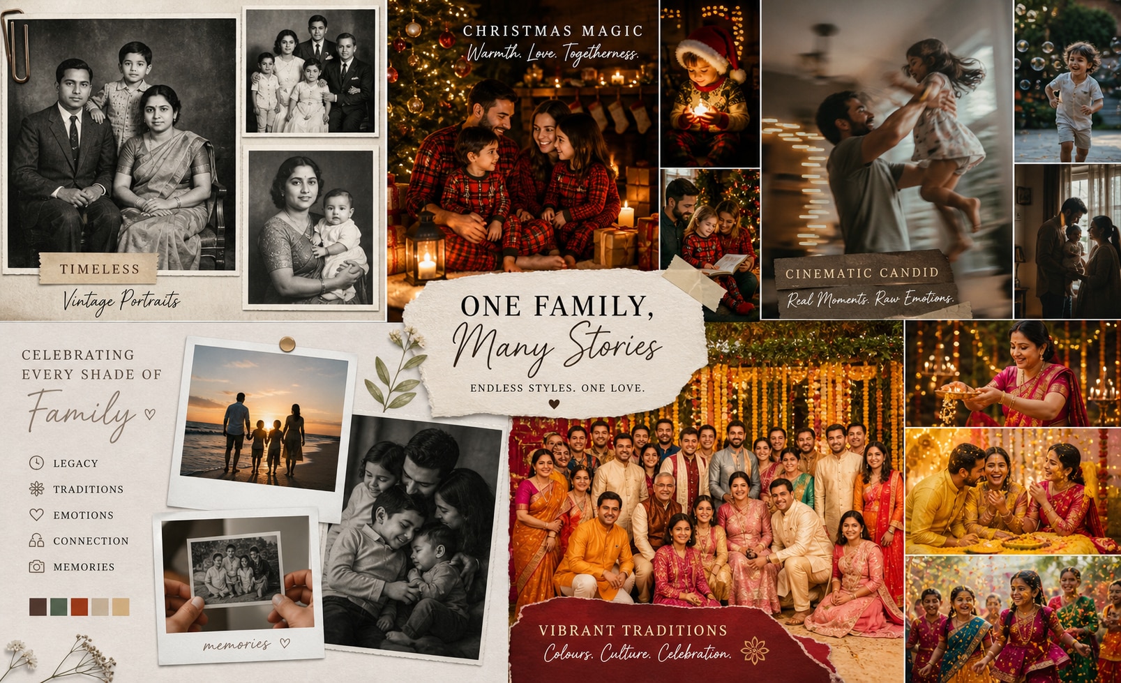 ChatGPT black and white family photo prompt template