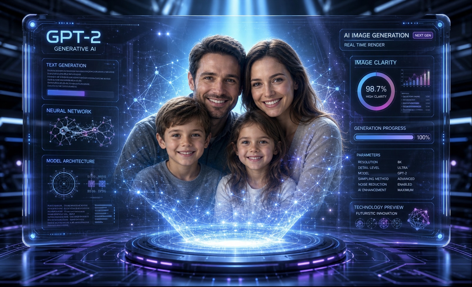 Generate AI prompts for family photos easily