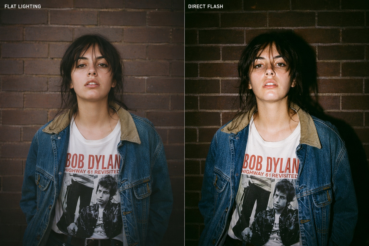 Master the gritty aesthetic with night flash prompts