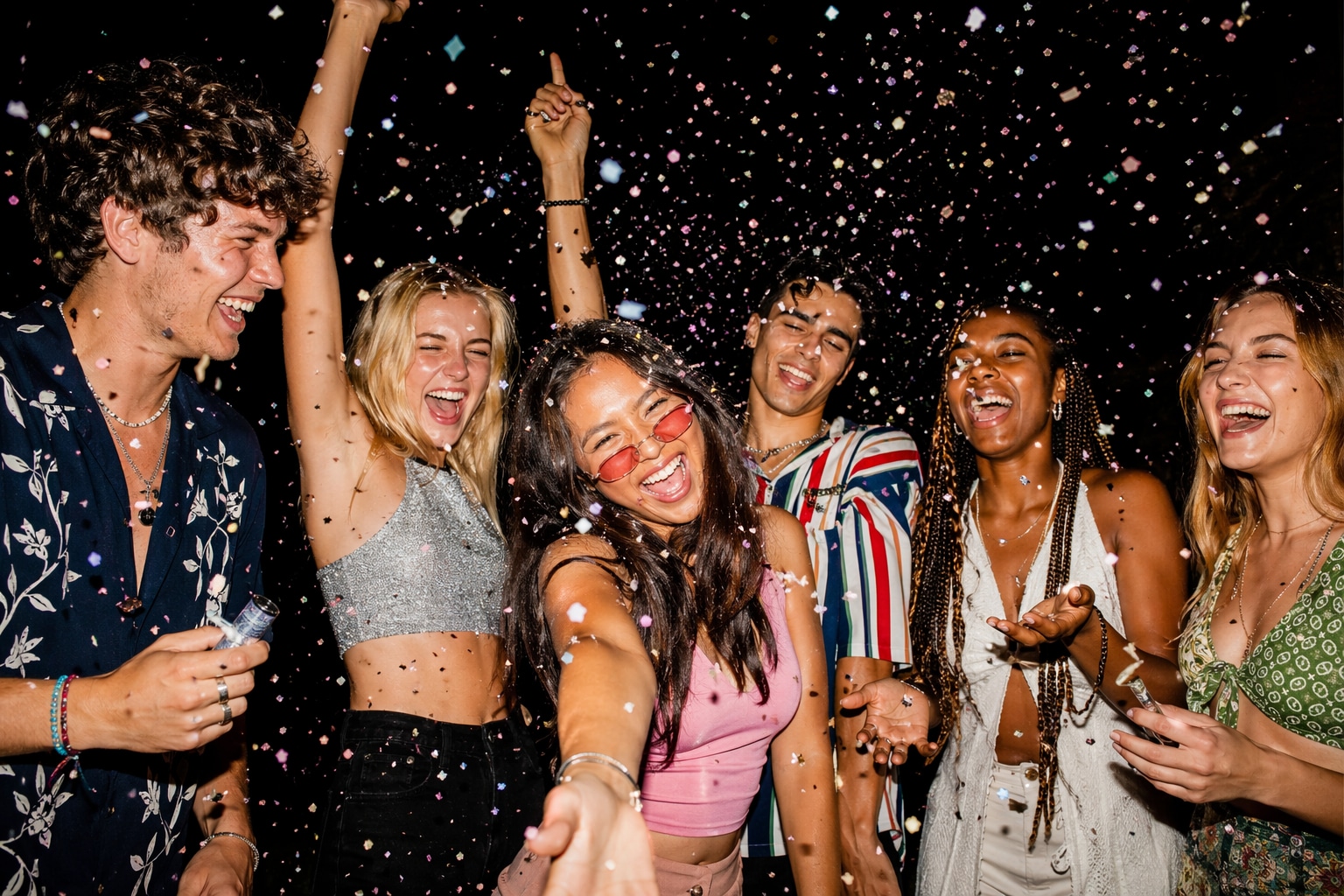 Perfect social media vibes with flash night photo prompts