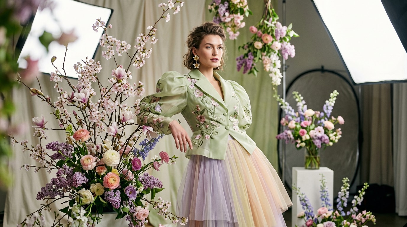 Generate a chatgpt editorial spring photography prompt